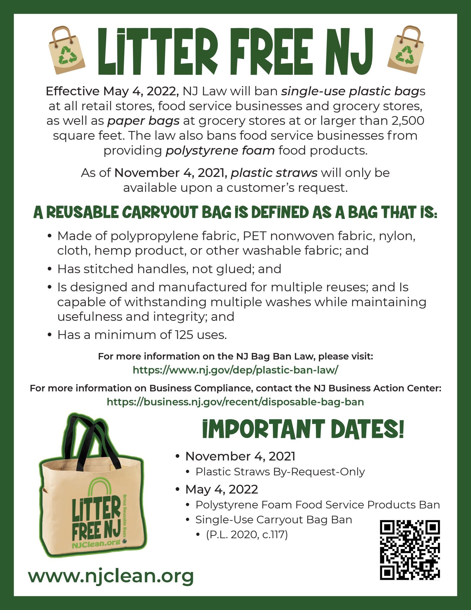 Bring Your Own Bag Ordinance (Plastic Bag Ban)