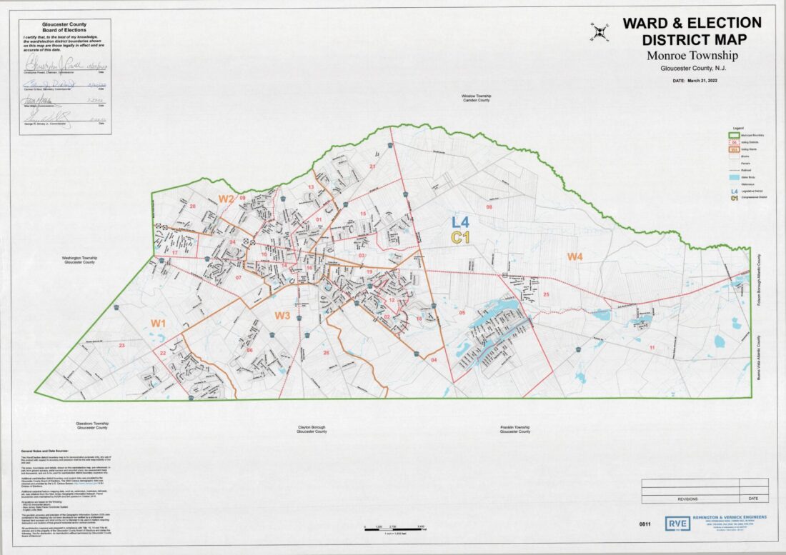 Ward & Election District Map