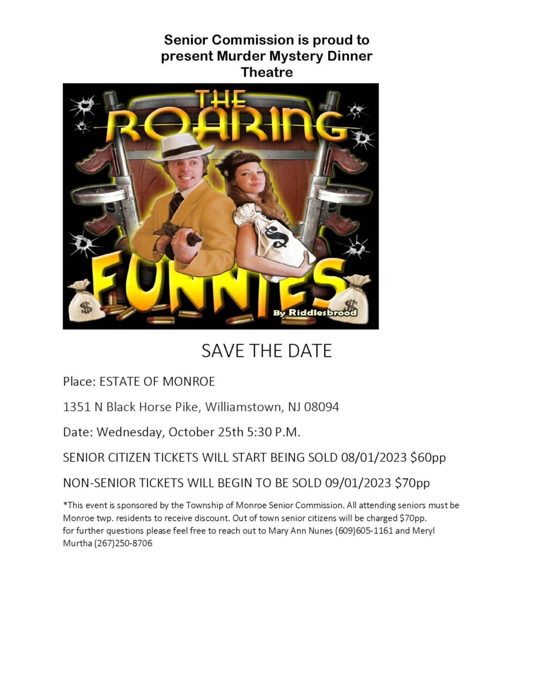 SAVE THE DATE Roaring 20's
