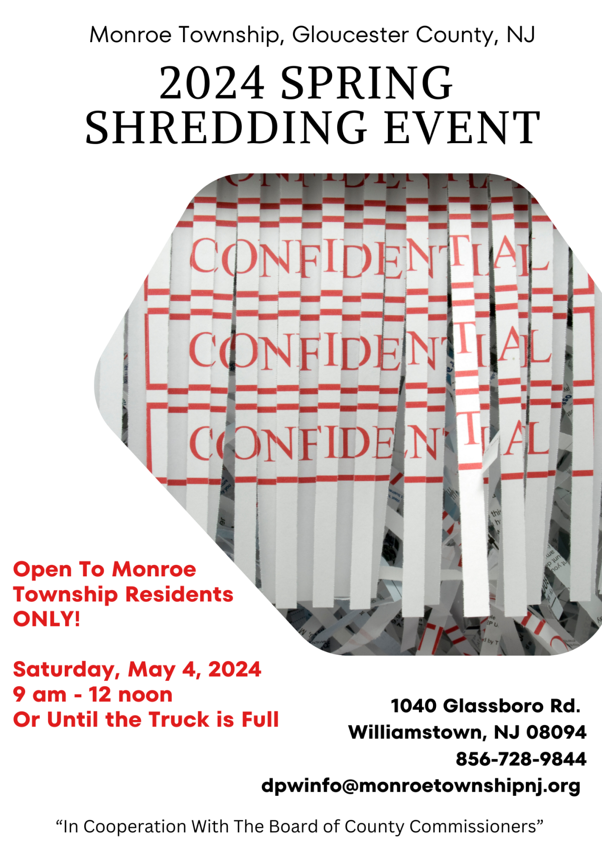 Shredding Event Monroe Township, New Jersey