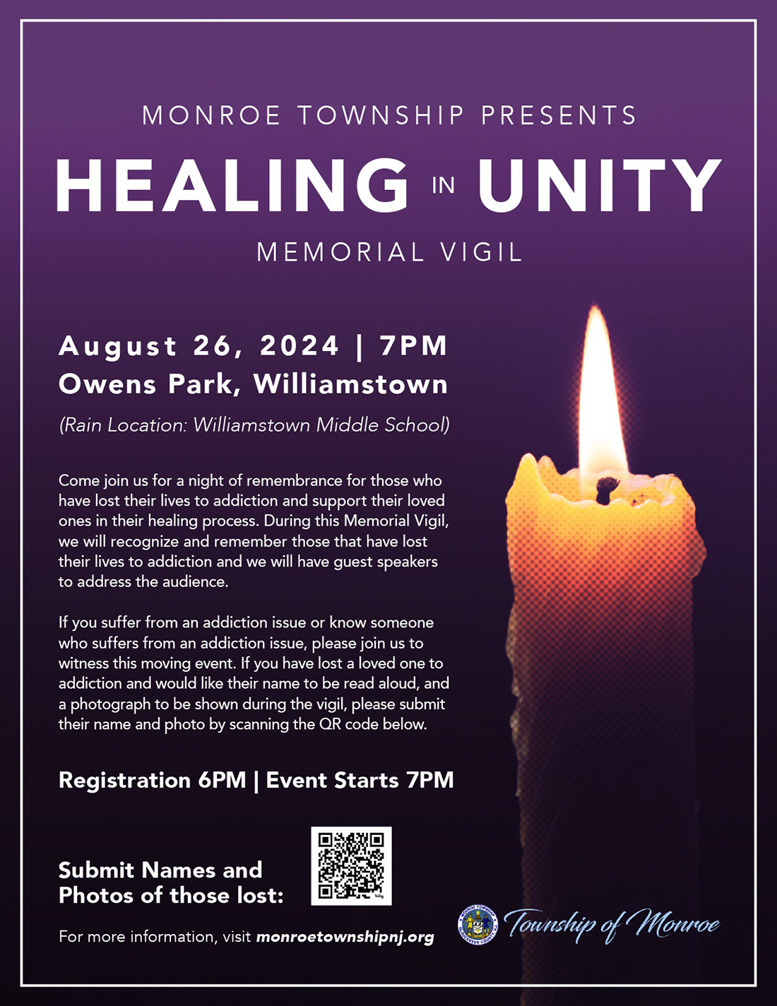 Monroe Township Memorial Vigil